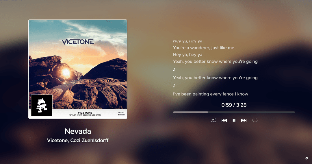 Preview van Spotify Screensaver
