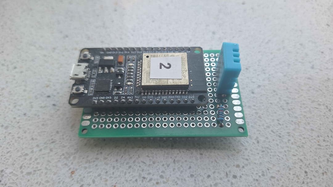 Preview van ESP32 Home Assistant Temperatuursensor